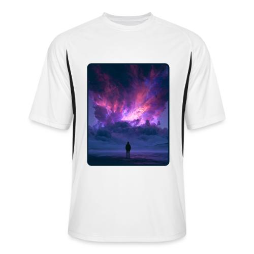 Cosmic Supernova Night Design - Men’s Cooling Performance Color Blocked Jersey