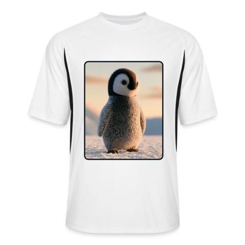Cute Penguin Chick Sunrise Design - Men’s Cooling Performance Color Blocked Jersey