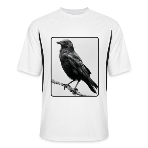 Raven Black and White Art Design - Men’s Cooling Performance Color Blocked Jersey