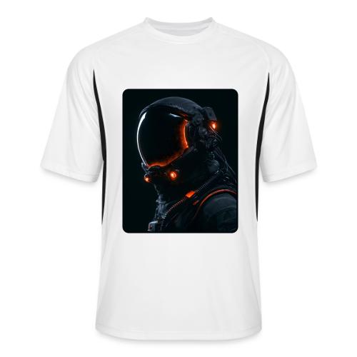 Futuristic Astronaut Helmet - Men’s Cooling Performance Color Blocked Jersey