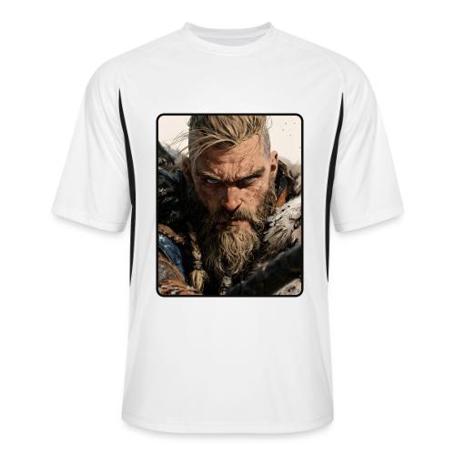 Fierce Viking Warrior Portrait - Men’s Cooling Performance Color Blocked Jersey