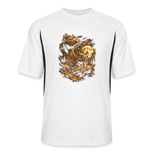Pit Bull Howling Moon Fantasy Forest Tee - Men’s Cooling Performance Color Blocked Jersey
