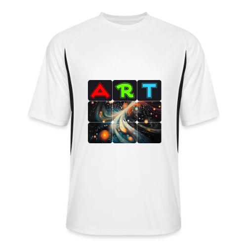 Swirls of Colorful Art - Men’s Cooling Performance Color Blocked Jersey