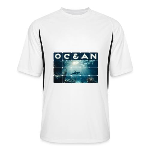 Ocean: Dolphin’s Serenity - Men’s Cooling Performance Color Blocked Jersey