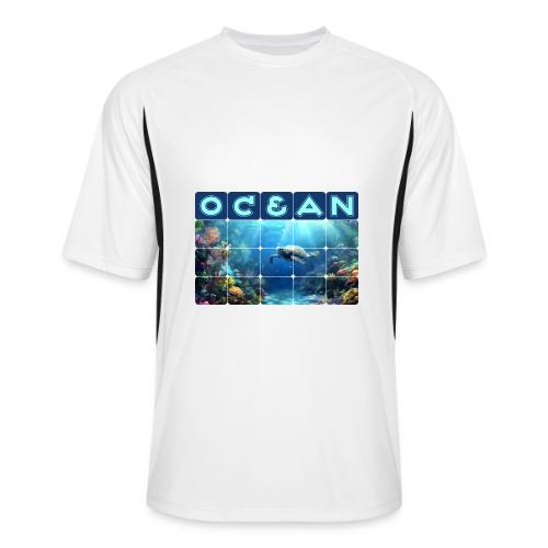 Ocean: Turtle Drift - Men’s Cooling Performance Color Blocked Jersey