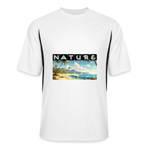 Nature: Sun-Kissed Shore - Men’s Cooling Performance Color Blocked Jersey