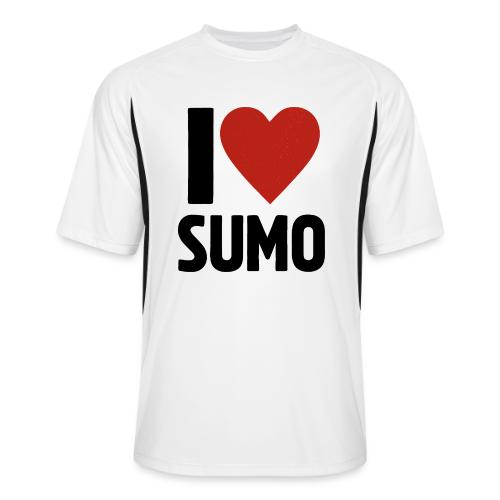 I Love Sumo – Bold Minimalist Sumo Wrestling Fan - Men’s Cooling Performance Color Blocked Jersey