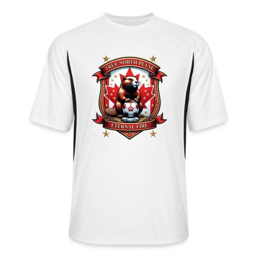 Canada Beaver Crest T-Shirt, Pride Badge Gift - Men’s Cooling Performance Color Blocked Jersey
