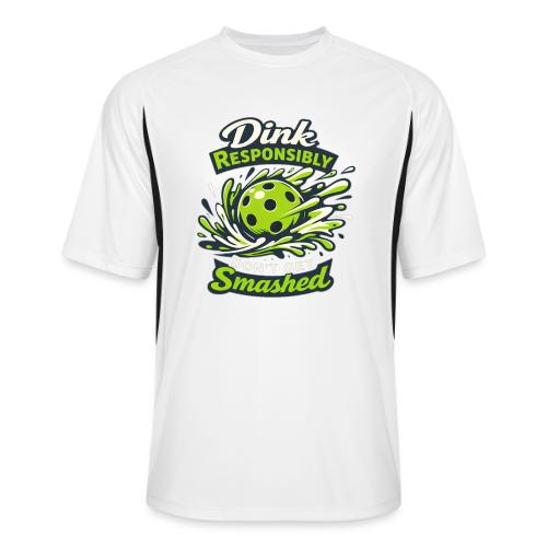 Dink Responsibly Don’t Get Smashed Pickleball Art - Men’s Cooling Performance Color Blocked Jersey