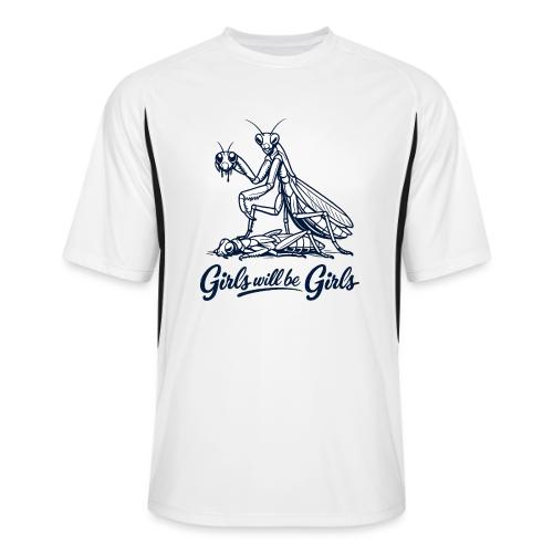 Girls Will Be Girls Praying Mantis Humor - Men’s Cooling Performance Color Blocked Jersey