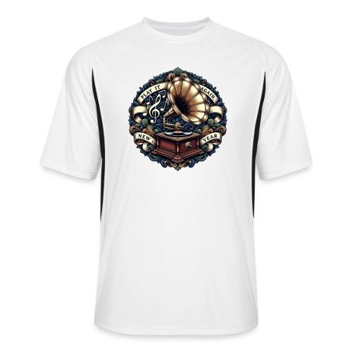 Ornate Phonograph T-Shirt - Men’s Cooling Performance Color Blocked Jersey