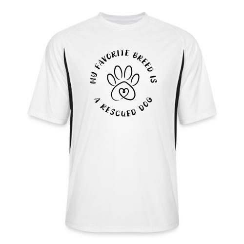 Favorite breed? Rescued dog! - Men’s Cooling Performance Color Blocked Jersey