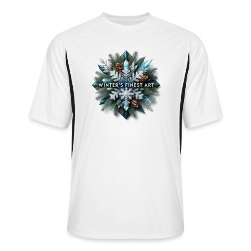 Intricate Frozen Evergreen T-Shirt - Men’s Cooling Performance Color Blocked Jersey