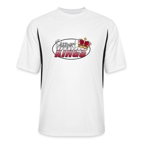 Passportkings white shirt design - Men’s Cooling Performance Color Blocked Jersey