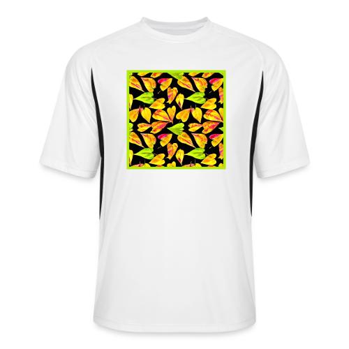 Neon Leaf Art Elegance - Men’s Cooling Performance Color Blocked Jersey