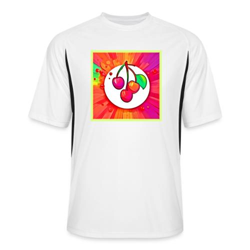 Cherry Pop Art Burst - Men’s Cooling Performance Color Blocked Jersey