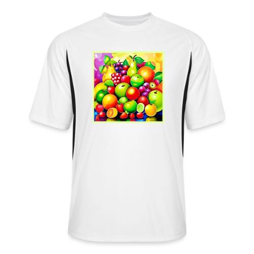 Vibrant Fruit Medley Art - Men’s Cooling Performance Color Blocked Jersey