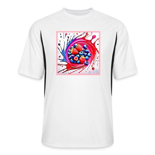 Berry Splash: Color Burst - Men’s Cooling Performance Color Blocked Jersey