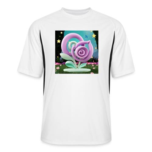 Lila Bloom | Double Floral Eco-Inspired Art - Men’s Cooling Performance Color Blocked Jersey