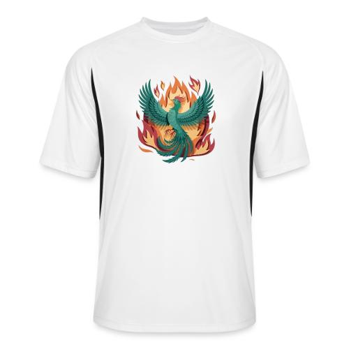Phoenix Rising Mythical Fire Bird Fantasy Design - Men’s Cooling Performance Color Blocked Jersey