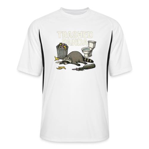 Trashed Panda – Funny Drunk Raccoon Cartoon - Men’s Cooling Performance Color Blocked Jersey