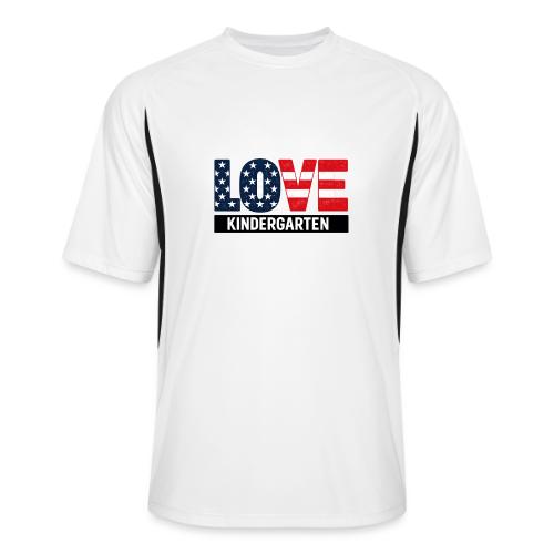 Love Kindergarten Patriotic Graduation - Men’s Cooling Performance Color Blocked Jersey