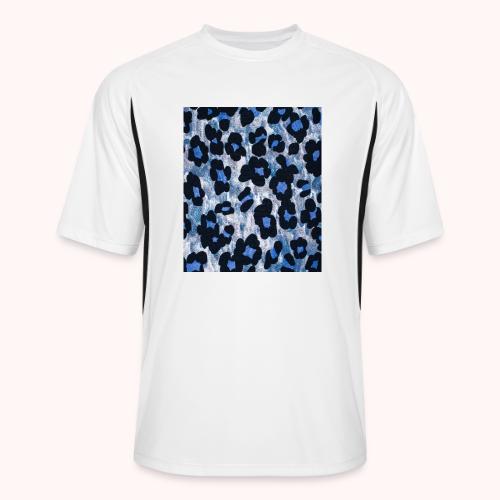 blue ank black leopard pattern - Men’s Cooling Performance Color Blocked Jersey