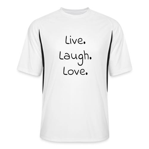 Smoon City_Live laugh love Black - Men’s Cooling Performance Color Blocked Jersey