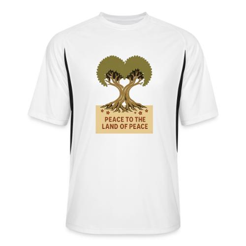 Peace To The Land Of Peace Tree Heart - Men’s Cooling Performance Color Blocked Jersey