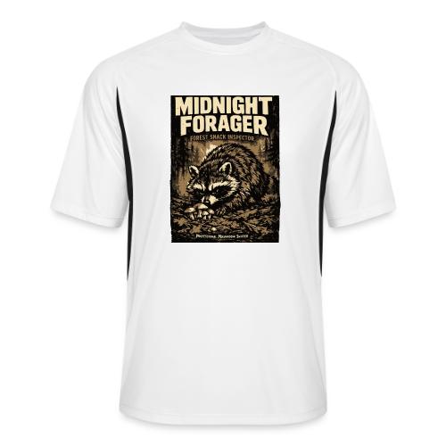 Midnight Forager Raccoon Mushroom Hunter - Men’s Cooling Performance Color Blocked Jersey