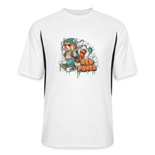 Red Panda Street Graffiti Vibes - Men’s Cooling Performance Color Blocked Jersey