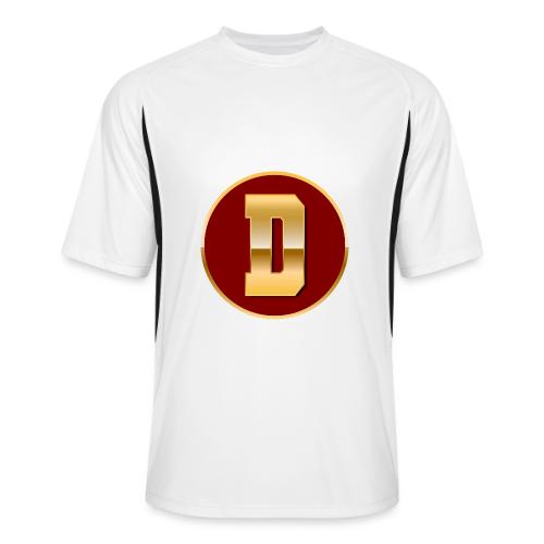 Letter D – Capital Varsity Alphabet Monogram - Men’s Cooling Performance Color Blocked Jersey