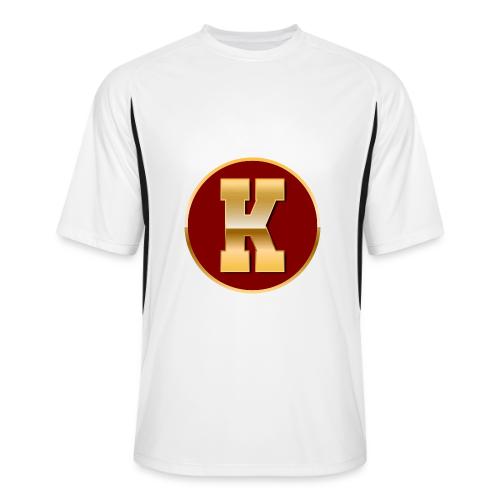 Letter K – Capital Varsity Alphabet Monogram - Men’s Cooling Performance Color Blocked Jersey
