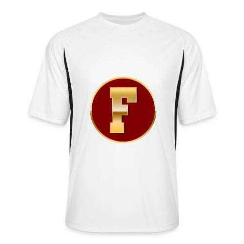 Letter F – Capital Varsity Alphabet Monogram - Men’s Cooling Performance Color Blocked Jersey