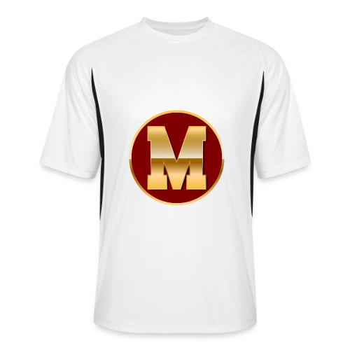 Letter M – Capital Varsity Alphabet Monogram - Men’s Cooling Performance Color Blocked Jersey