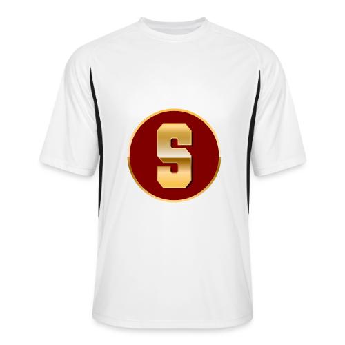 Letter S – Capital Varsity Alphabet Monogram - Men’s Cooling Performance Color Blocked Jersey