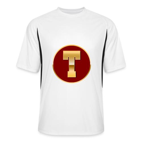 Letter T – Capital Varsity Alphabet Monogram - Men’s Cooling Performance Color Blocked Jersey