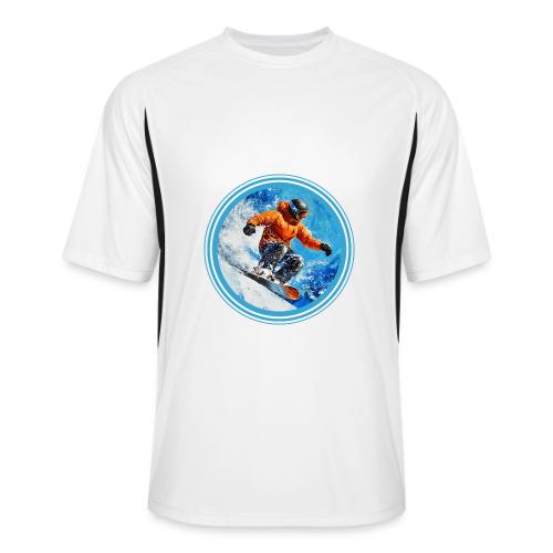 Snowboarding Motion - Men’s Cooling Performance Color Blocked Jersey
