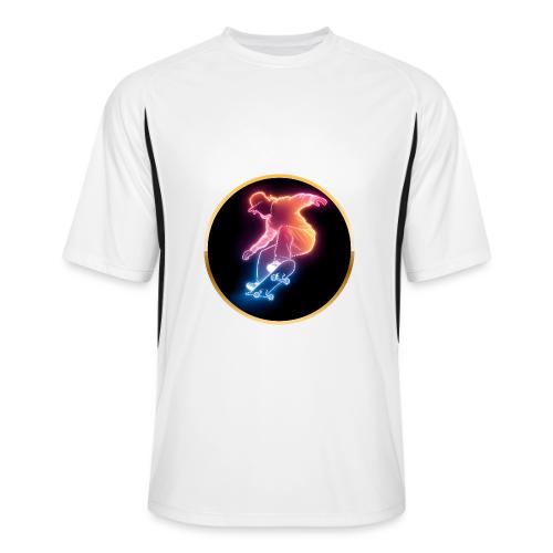 Skateboarding: Golden Trick Rider - Men’s Cooling Performance Color Blocked Jersey