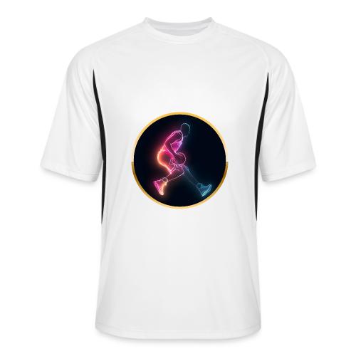 Basketball: Golden Court Glow - Men’s Cooling Performance Color Blocked Jersey