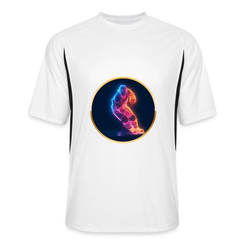 Hockey: Neon Hockey Sketch - Men’s Cooling Performance Color Blocked Jersey