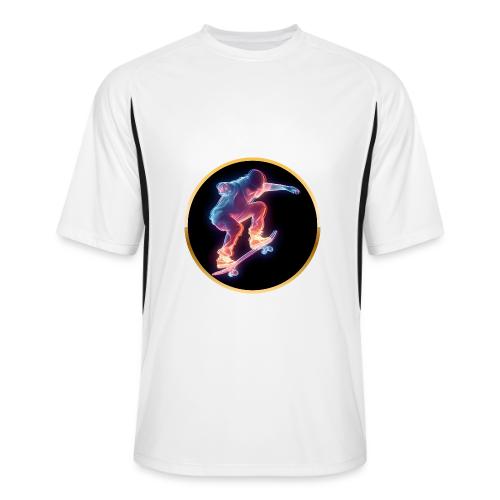 Skateboarding: Neon Skate Orbit - Men’s Cooling Performance Color Blocked Jersey