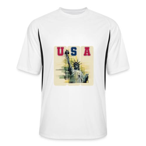 Art illustration of the Statue of Liberty - Men’s Cooling Performance Color Blocked Jersey