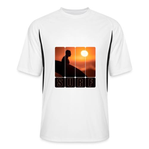 Surfing: Sunset Surf Panels - Men’s Cooling Performance Color Blocked Jersey