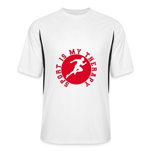 Sport Is My Therapy – Running Motivation Badge - Men’s Cooling Performance Color Blocked Jersey