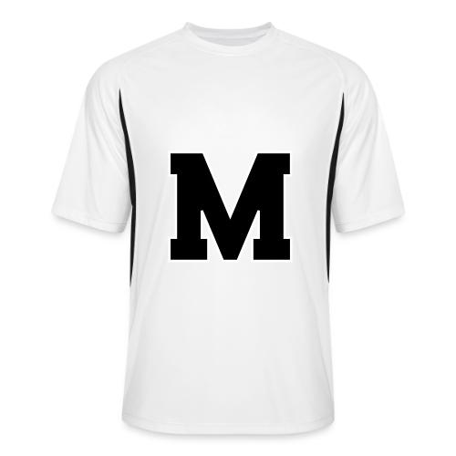 Varsity Letter M Collegiate Alphabet Art - Men’s Cooling Performance Color Blocked Jersey