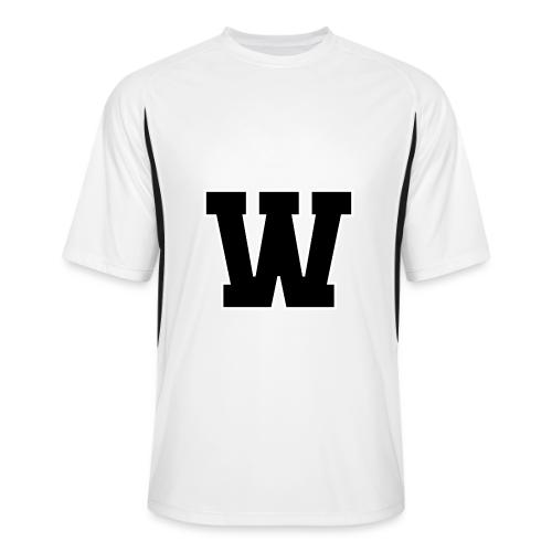 Varsity Letter W Collegiate Font Design - Men’s Cooling Performance Color Blocked Jersey