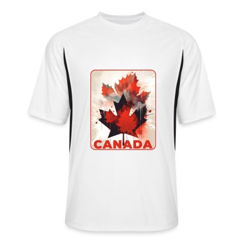 Canada Inked Leaf - Men’s Cooling Performance Color Blocked Jersey