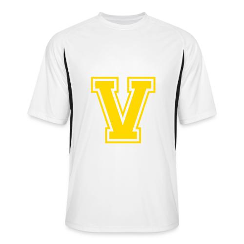 Letter V – Capital Athletic Alphabet Monogram - Men’s Cooling Performance Color Blocked Jersey