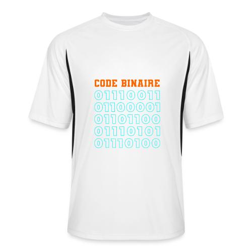 Hi in binary code - Men’s Cooling Performance Color Blocked Jersey
